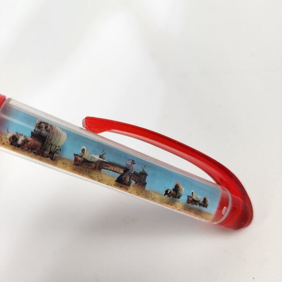 Floaty Ballpoint Pen Great Platte River Road Archway Monument Covered Wagons - Picture 4 of 4